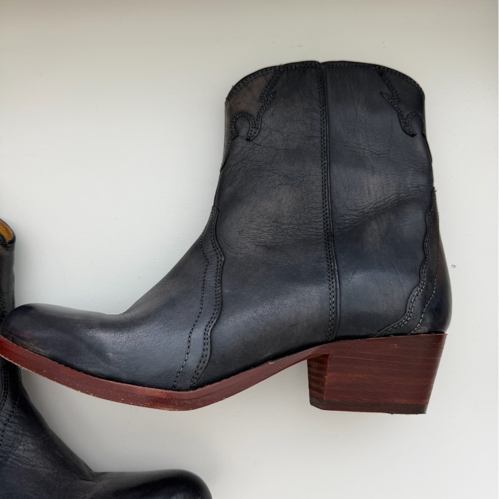 Free People New Frontier Western Boot Navy Size 20 (40). Western Boho - Picture 3 of 7